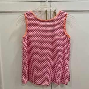 Vinyard Vines Girls Pink/White Tank Top size M (10-12)